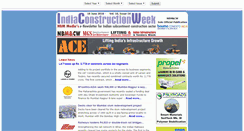 Desktop Screenshot of indiaconstructionweek.com