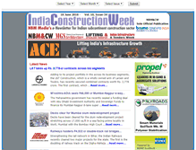 Tablet Screenshot of indiaconstructionweek.com